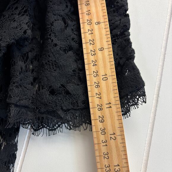 Y2K Eyeshadow Womens Dark Boho Whimsigoth Fairy Grunge Lace Top Size M Vamp Sexy - Picture 6 of 8